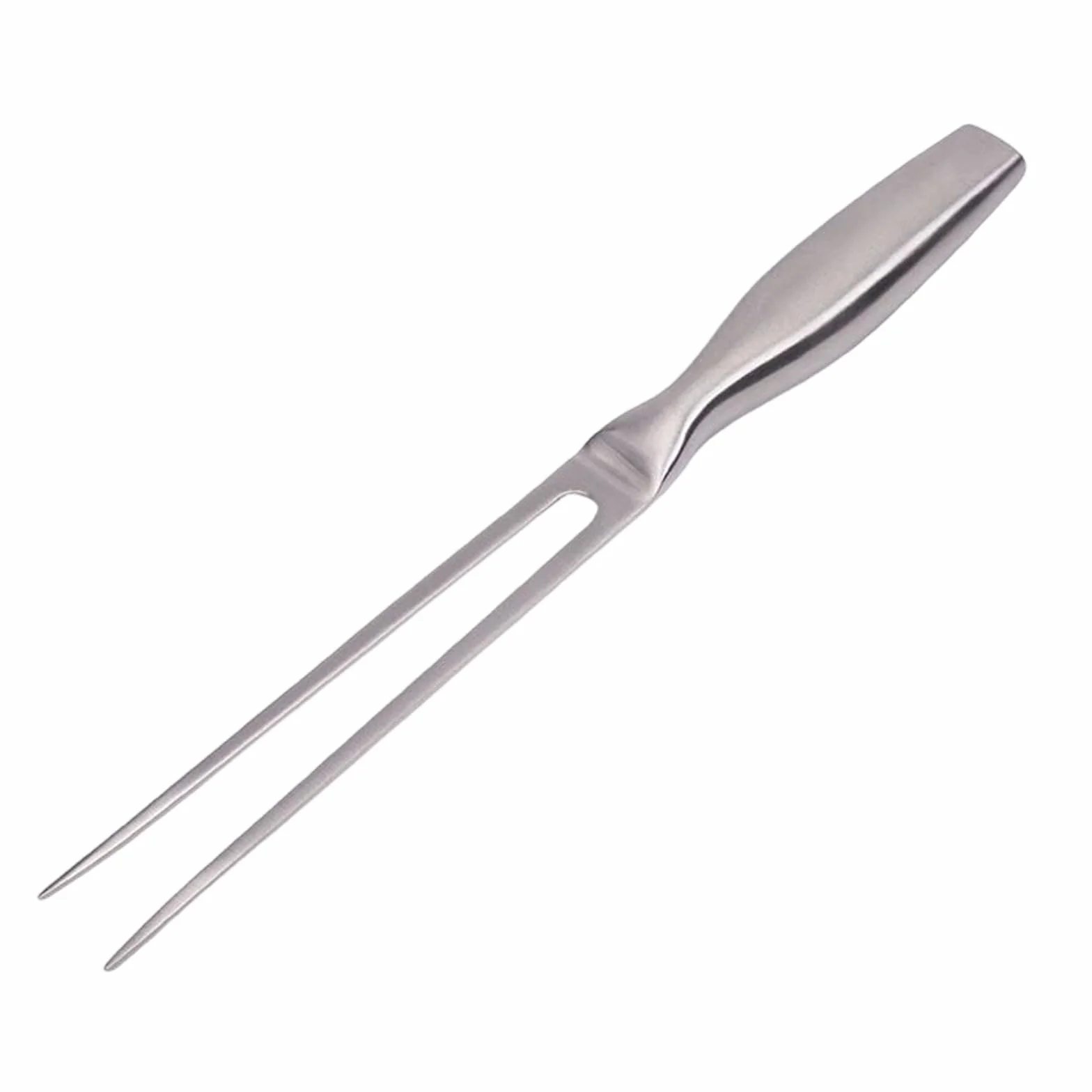 Tenedor de Carne de Acero Inoxidable, Tenedor para Trinchar con Mango, Horquilla de Tallado para Barbacoa, Cocina, Pavo, Cocinar, Asado y Cena, 27cm