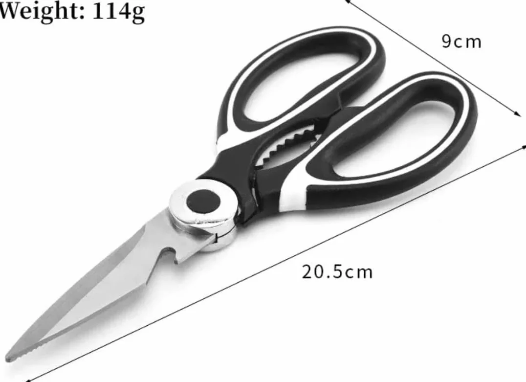 Pack2 Tijeras de Cocina, Tijeras Multifuncionales, Tijeras Cocina Profesional con Funda Protectora, Acero Inoxidable para Pollo, Carne, Vegetales, Hierbas, BBQ.