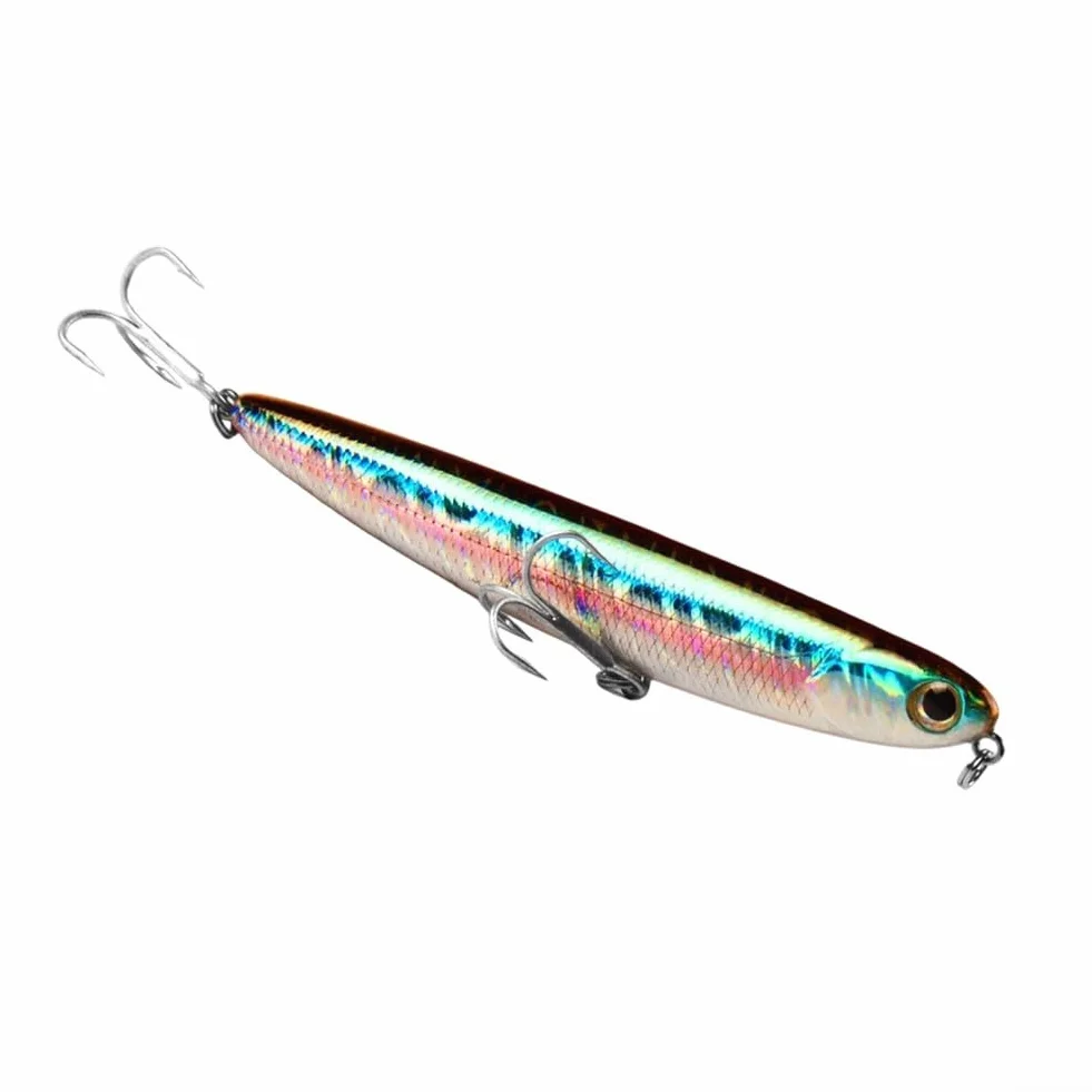 Cebo flotante 11 cm 13 g con sonajeros integrados para pesca lubina lucio ABS
