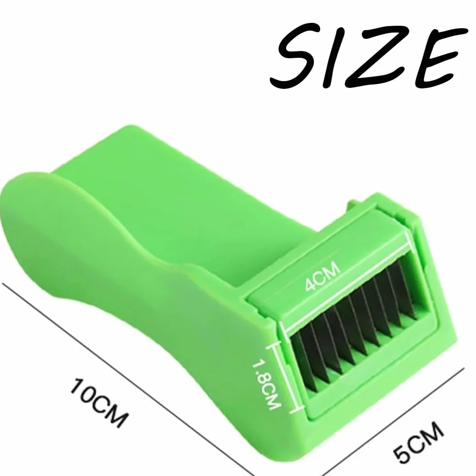Cortador de Judías Verdes, Enhebrador con Cuchilla de Acero Inoxidable Cortador de Judías Verdes de Fácil Agarre para una Preparación de Verduras Sin Esfuerzo Aparato Ligero de Cocina (Verde)