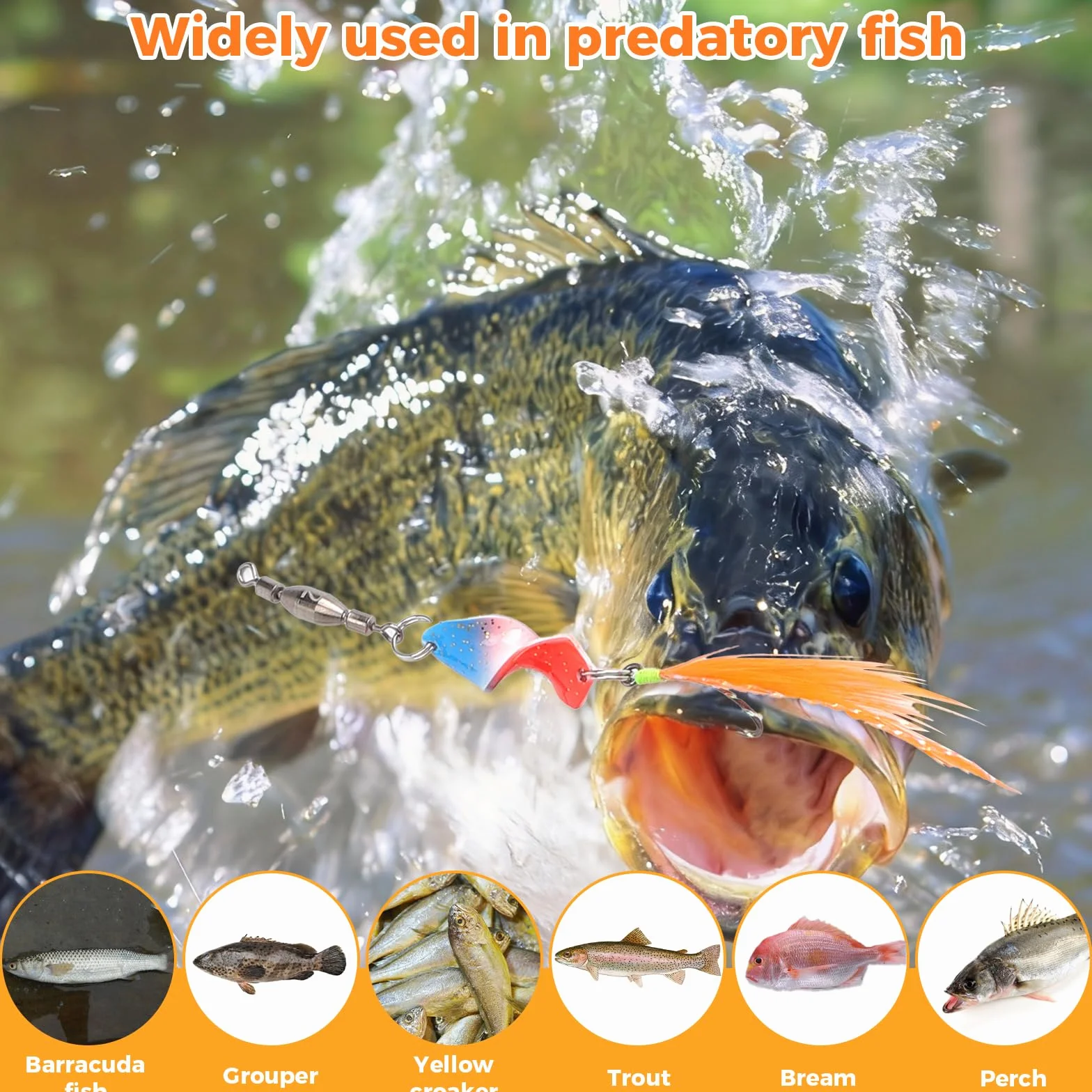 Cucharillas Pesca Trucha con Caja Accesorios Set 3 g