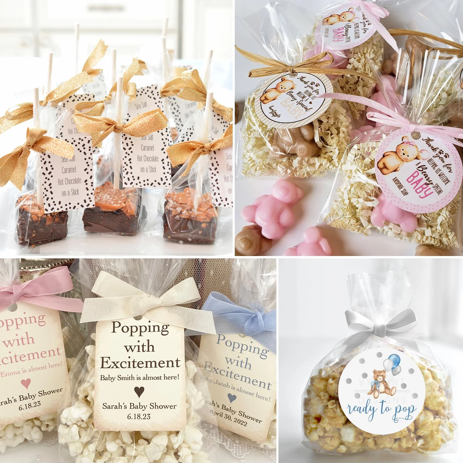 200 bolsas de celofán, 25 x 15 cm, bolsas transparentes para rellenar, bolsas transparentes con 200 cintas metálicas para caramelos, galletas, pan, frutas, etc. Perfecto para fiestas de regalo