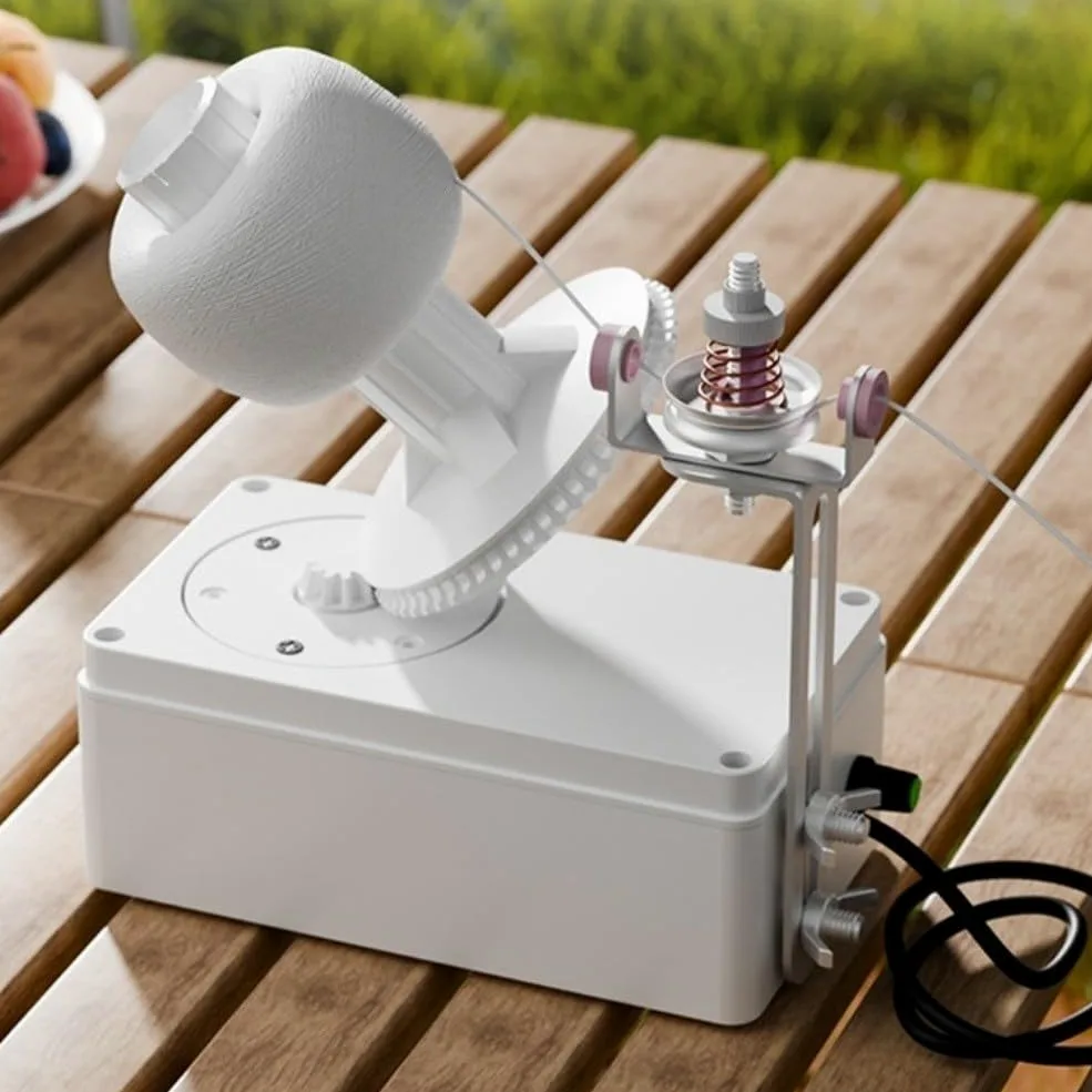 Bobinadora de hilo, bobinadora de lana eléctrica alimentada por USB con velocidad ajustable, máquina automática de bobinado de bolas de hilo, adecuada para entusiastas del tejido (versión de alta