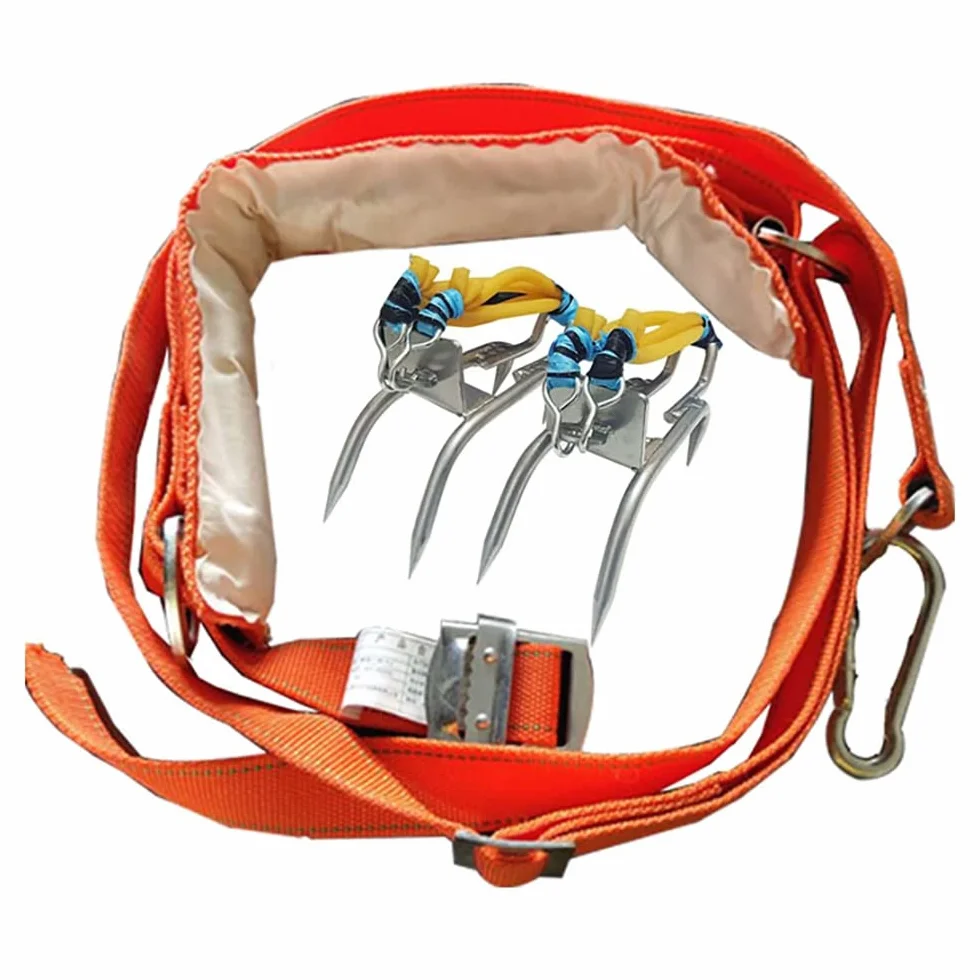 Clavos para Trepar en Poste, Árboles, Cinturón de Arnés, Engranajes para Escalar Deportes al Aire Libre