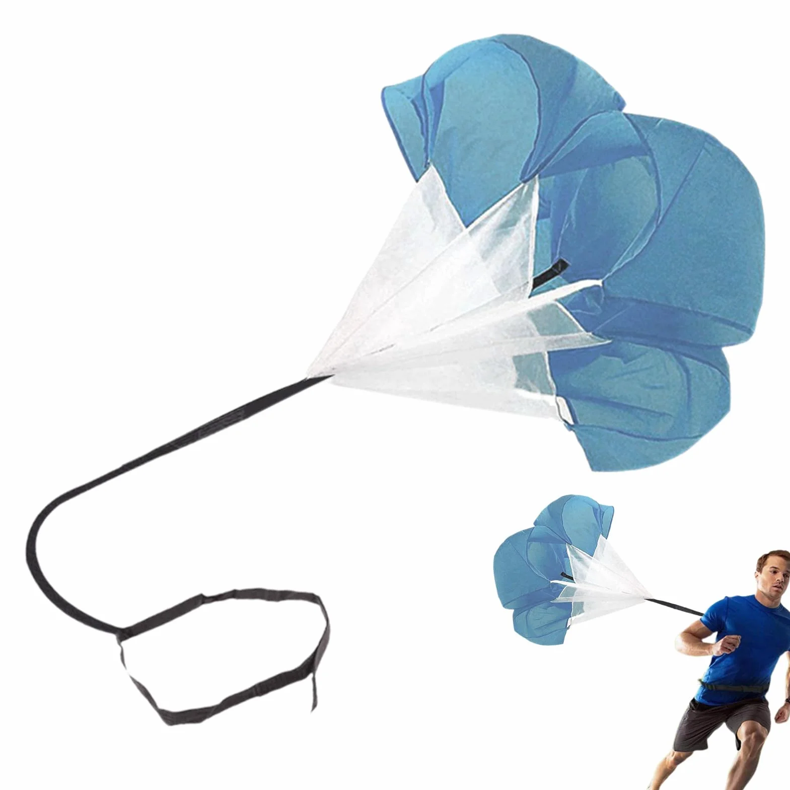 Paracaídas de entrenamiento de velocidad 59 pulgadas para correr, fútbol, baloncesto