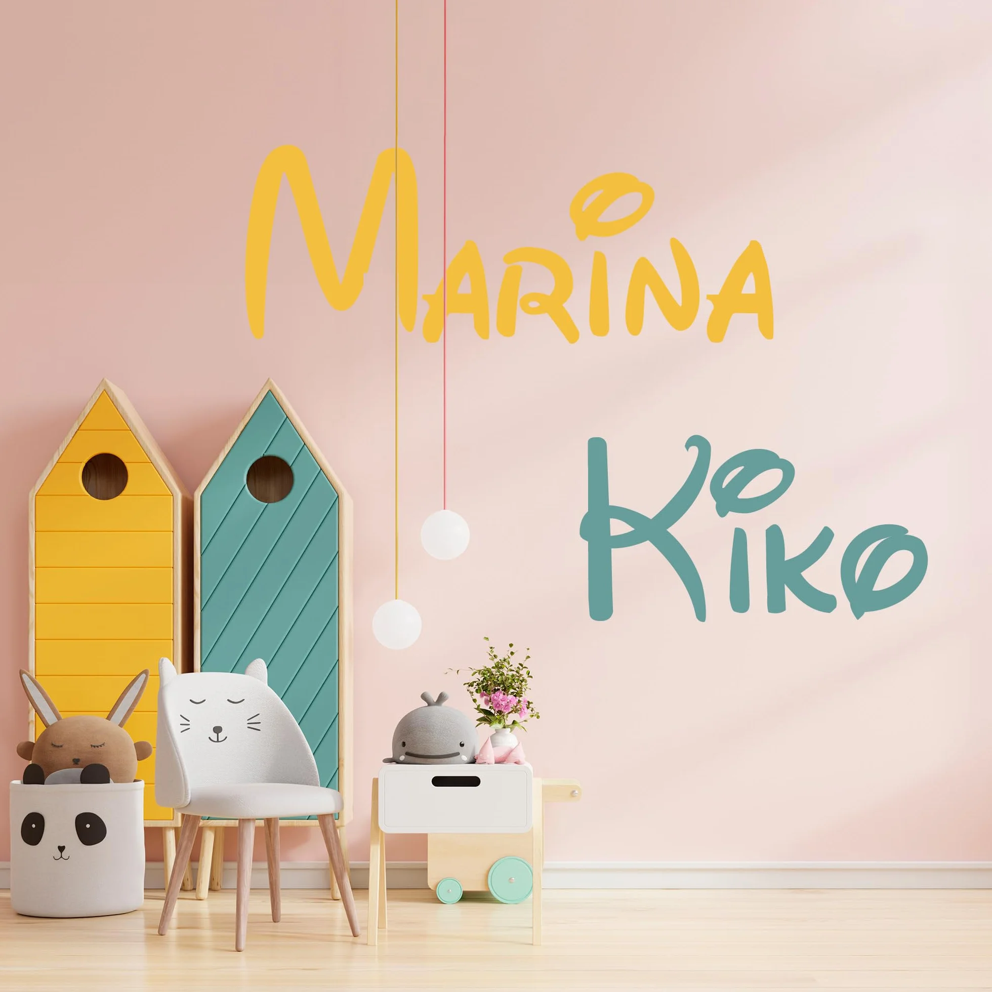 Pegatinas personalizadas Nombre para pared, puerta o armario | Vinilo Decorativo Pared infantil