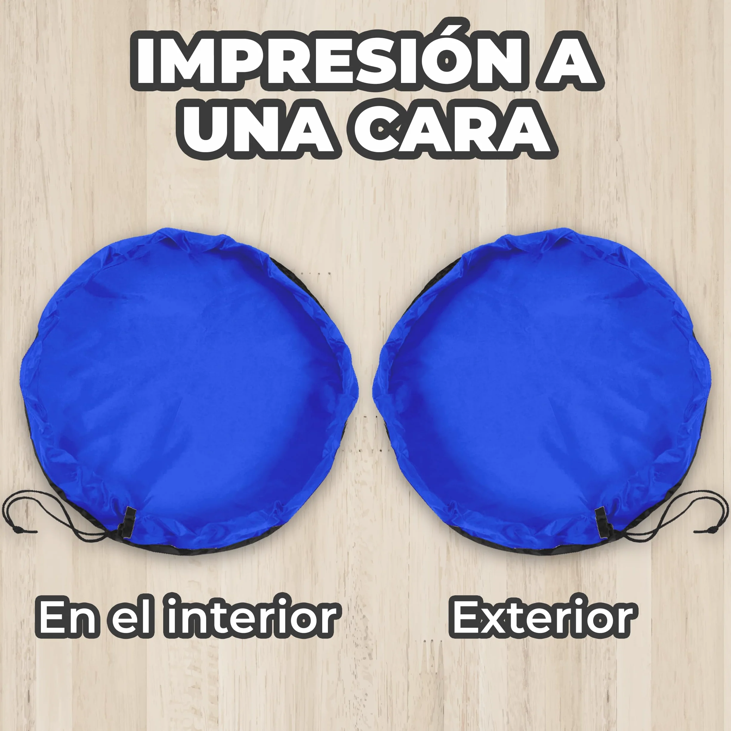 Bolsa Almacenamiento Juguetes Plegable 150cm Azul