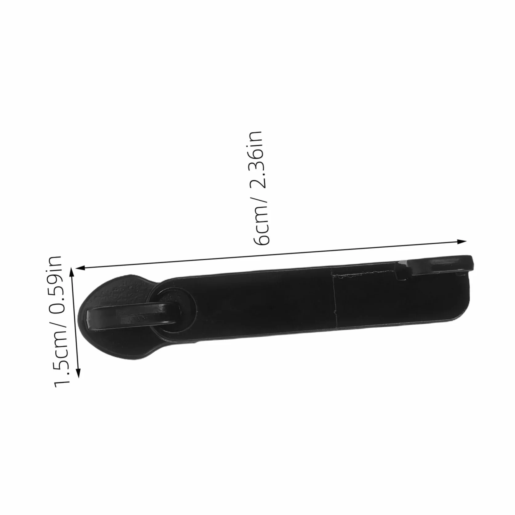 Veemoon 100 Piezas Tiradores de Cremallera Desmontables para Mochila y Maleta Reemplazo Ergonómico Resistente con Diseño Antiexplosión Negro para Reparación y Seguridad de Equipaje de