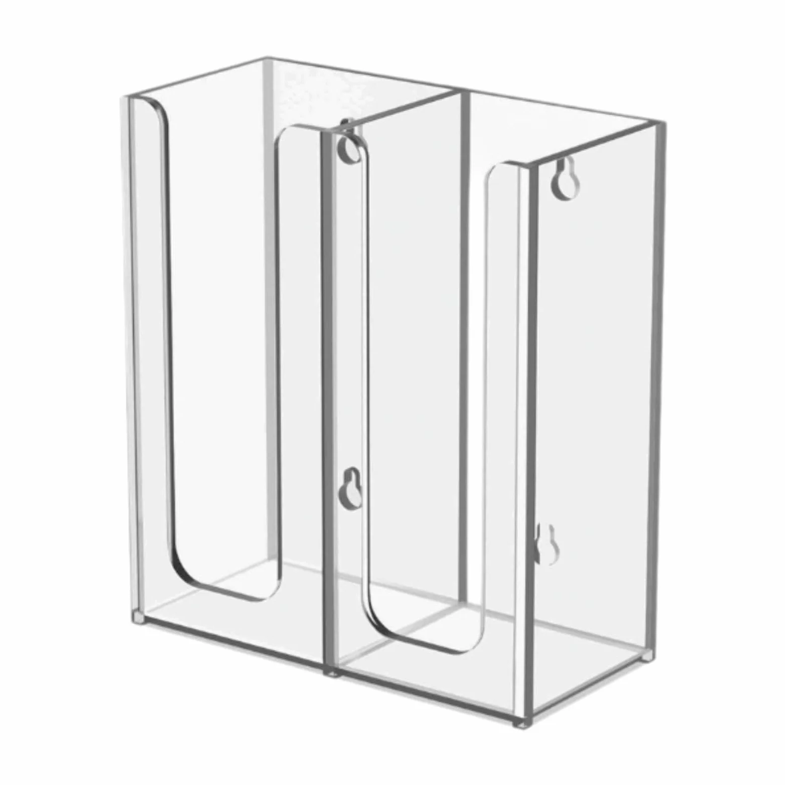 Porta Vasos de Papel Organizador de Cápsulas de Café Dispensador de Vasos Desechables Exhibidor de Vasos Material Acrílico Adecuado para Cocina, 2 Rejillas