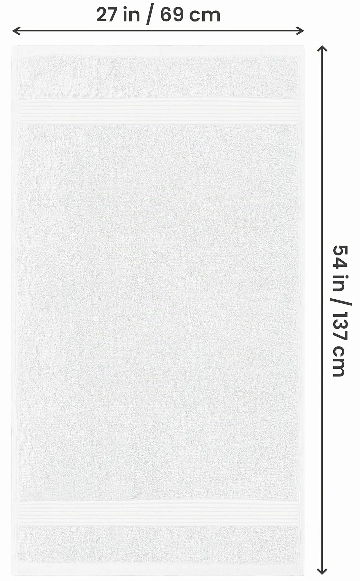 Utopia Towels - Juego de Toallas Baño (Paquete de 4, 69 x 137 cm) Toallas Ducha Algodón 100% Ring-Spun Alta Absorción y Secado Rápido (Blanco)