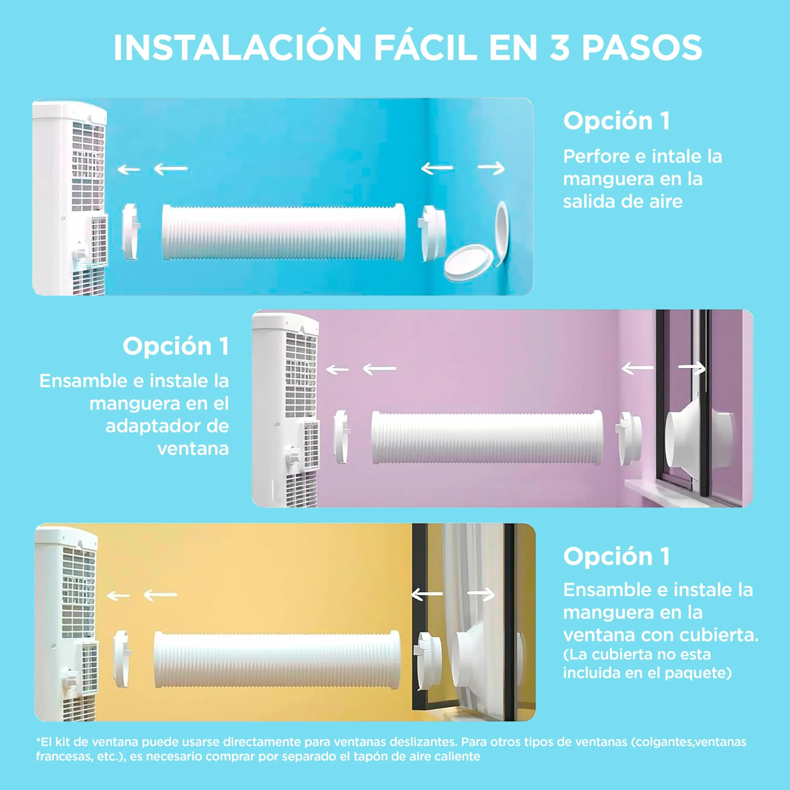 COMFEE Pingüino Aire Acondicionado Portátil 3 en 1 | 7000 BTU/1800 Frigorías Con App + Mando a Distancia | Climatizador y Deshumidificador | Bajo Consumo | Función Follow Me | Incluye kit de ventana