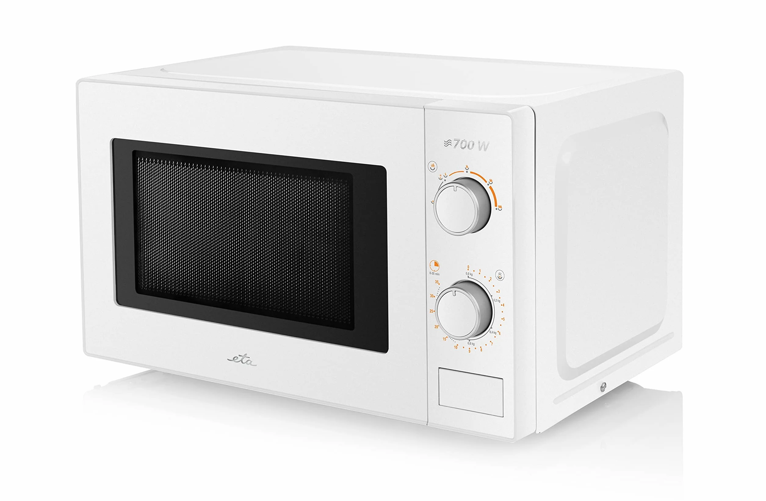ETA Morelo Microondas I 5 Niveles I Descongelar I Calor I 700 W I Temporizador hasta 35 min I 20 litros I Blanco