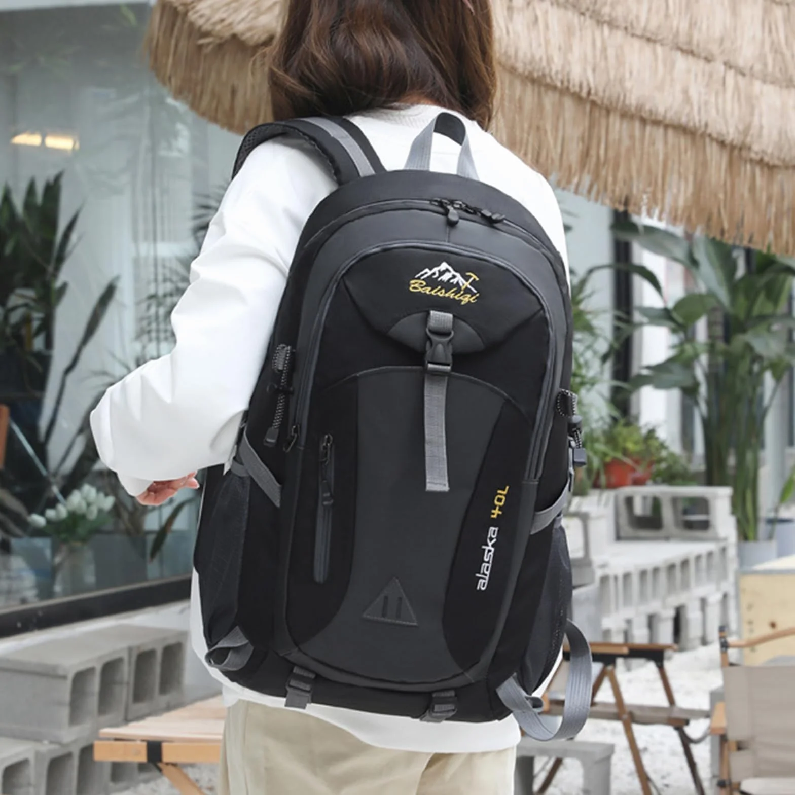 40L Mochila Impermeable Bolsa de Viaje Resistente al Agua para Esquí Trekking
