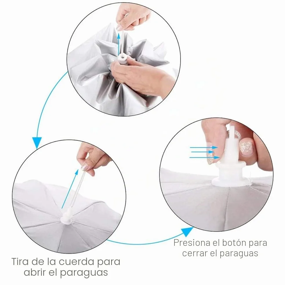 Aoneky Paraguas Manos Libres 90cm Diámetro Grande Senderismo Camping Pesca Jardinería