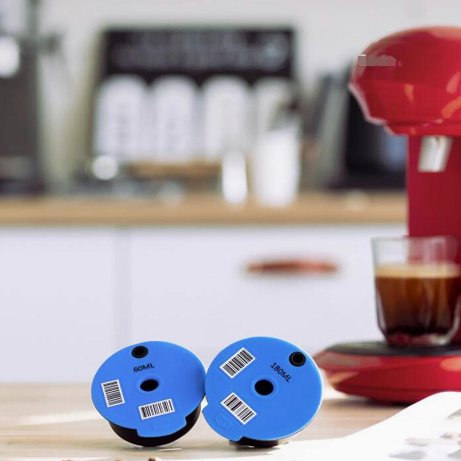 Cápsulas de Café Reutilizables, Cápsula de Café con Tapa, Accesorio Universal, 60ml
