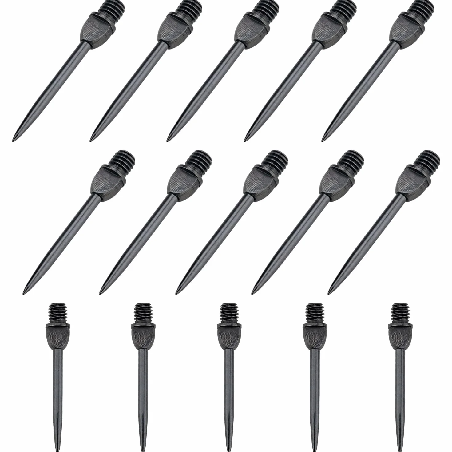 Puntas de Acero Inoxidable para Dardos 2BA, 15 Piezas, Puntas Intercambiables de Metal para Dardos Electrónicos