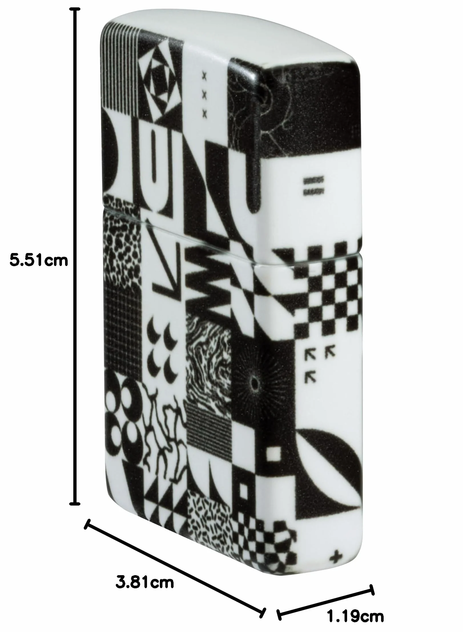 Encendedor Zippo a Prueba de Viento - Abstract Pattern, 540°, Color Image - Recargable - Reutilizable - Diseño a Prueba de Viento - Caja Regalo - Fabricado en Estados Unidos
