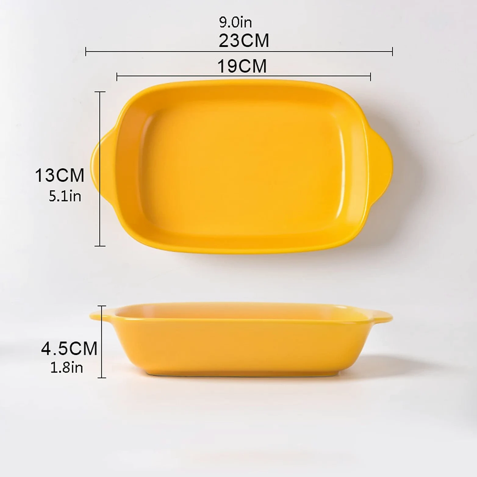 Fuente para Hornear Plato de horneado de cerámica de 6 Piezas, Horno para Mesa de cazuela de Mesa - Platos de cerámica para Hornear Platos de cazuela para cocinar y Servir Bandejas Horno