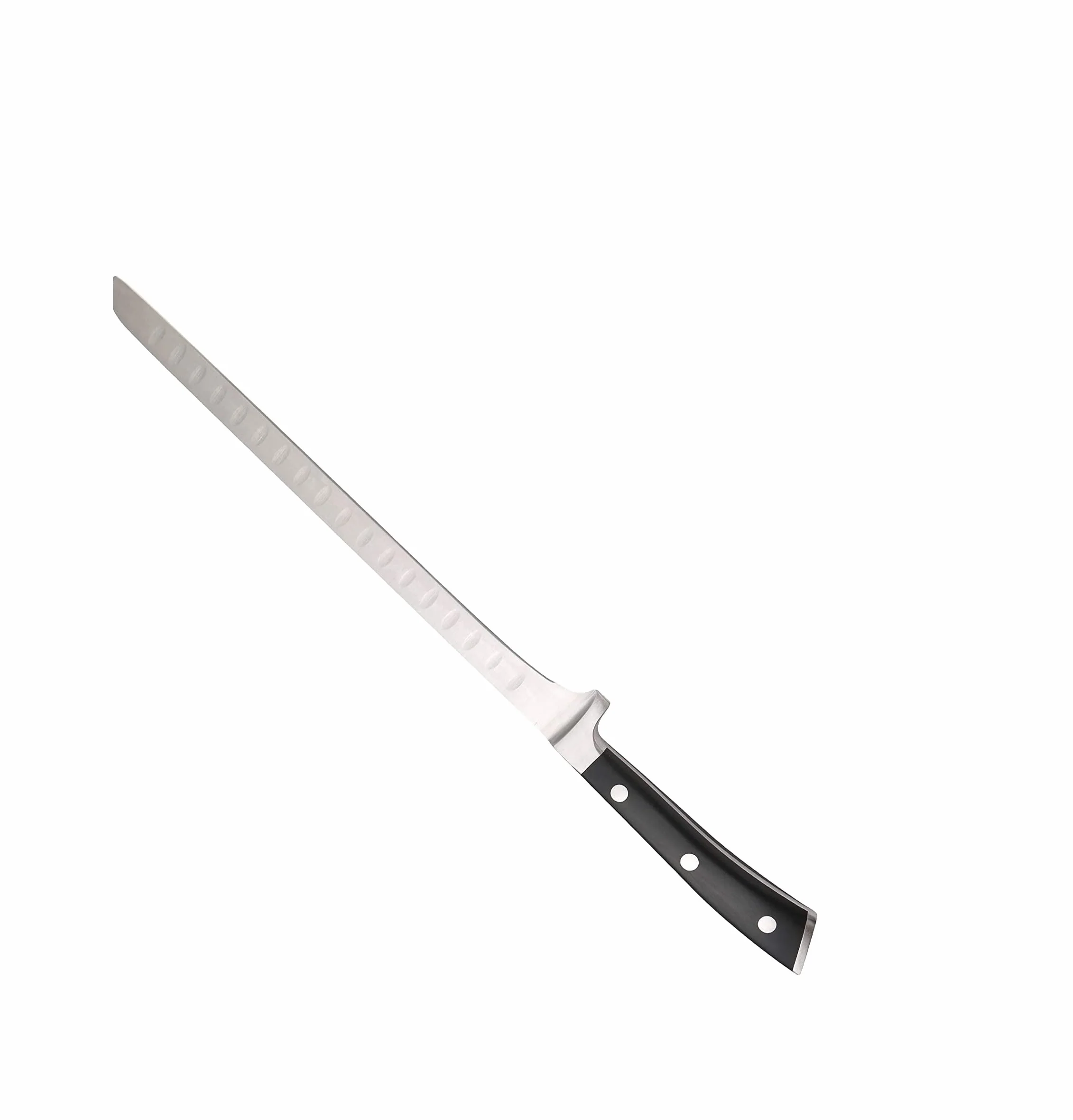 MasterPro FOODIES COLLECTION - Cuchillo Jamonero 25.4CM Acero Inoxidable - Mango ABS - Hoja Larga y Flexible - Ideal para Jamón y Carnes Grandes - Fácil Limpieza