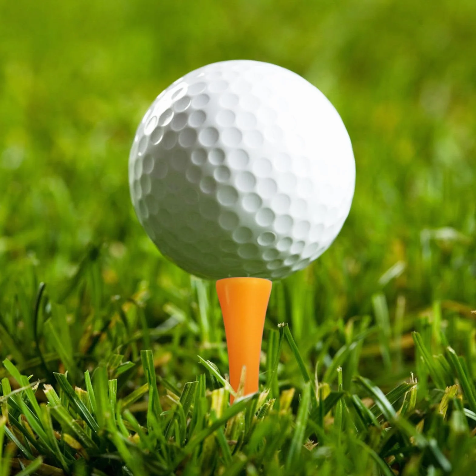 Golf Tees Naranja 70 mm Plástico 100 Piezas