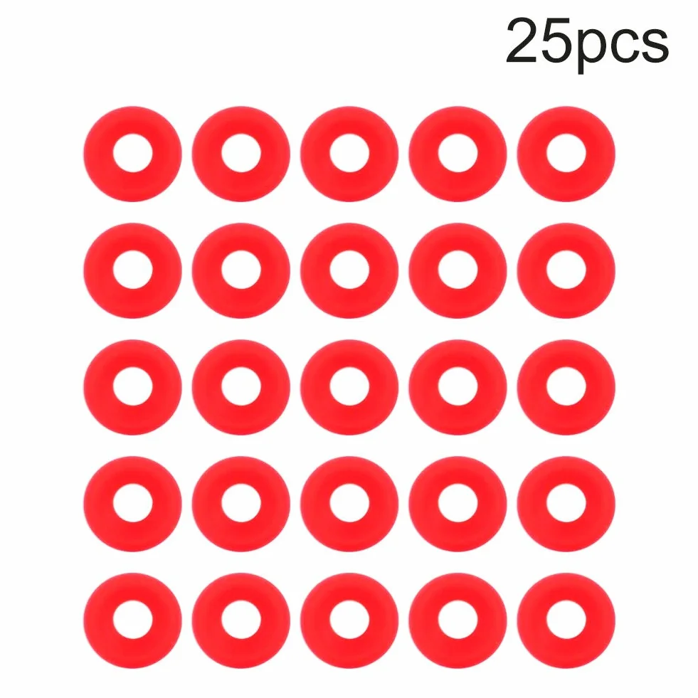 25Pcs Juntas Grolsch de Silicona roja para Swing Flip Top Bottle Home Brew Beer Bottle Sellos Rojos
