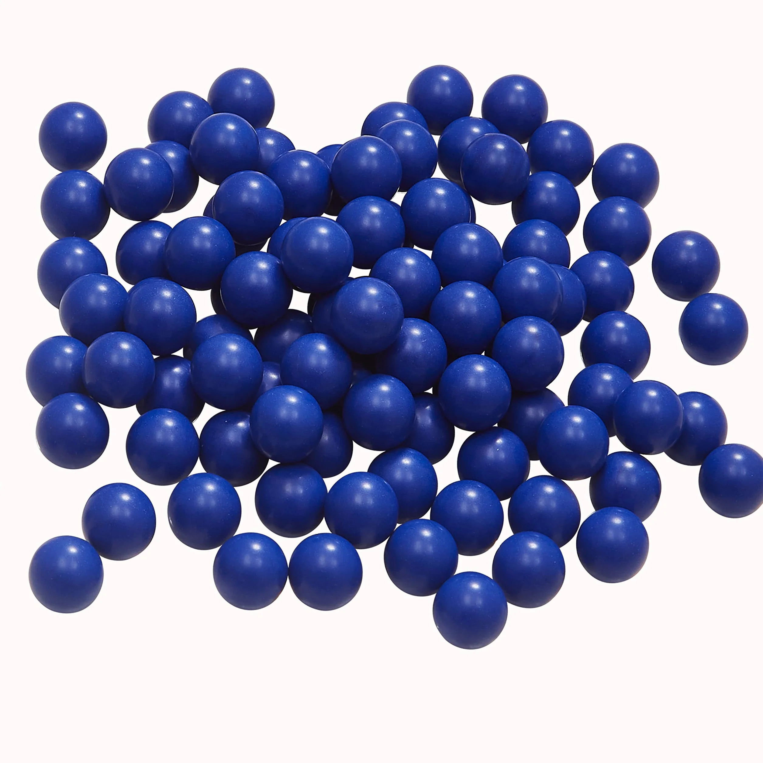 50 Cal. Paintballs Rubber Balls Ammo for Tr50 Reusable Hard Plastic Projectiles Self Defense Blue
