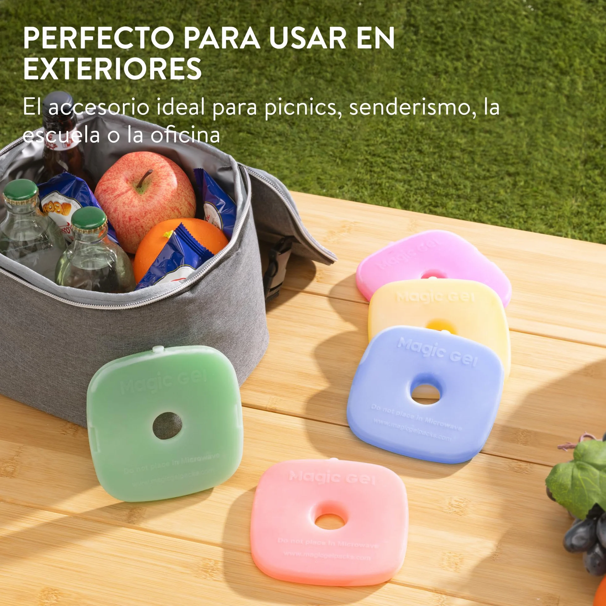 Magic Gel Ice Pack Nevera Portatil 5x Acumuladores de Frio para Taper Fiambrera
