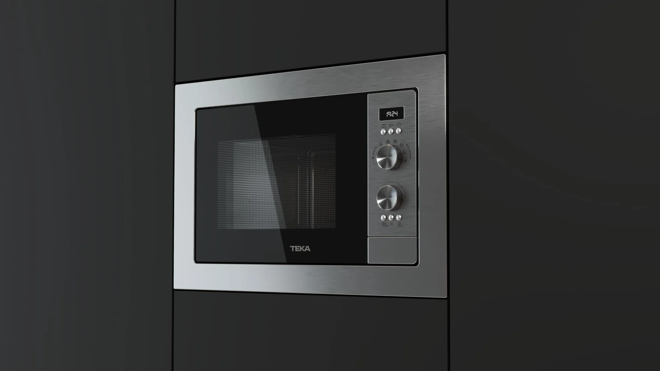 TEKA Microondas Integrable con 3 Menús de Acceso Directo, Control Táctil, Capacidad 20 L, Acero Inoxidable, Modelo MS 6200 BIH