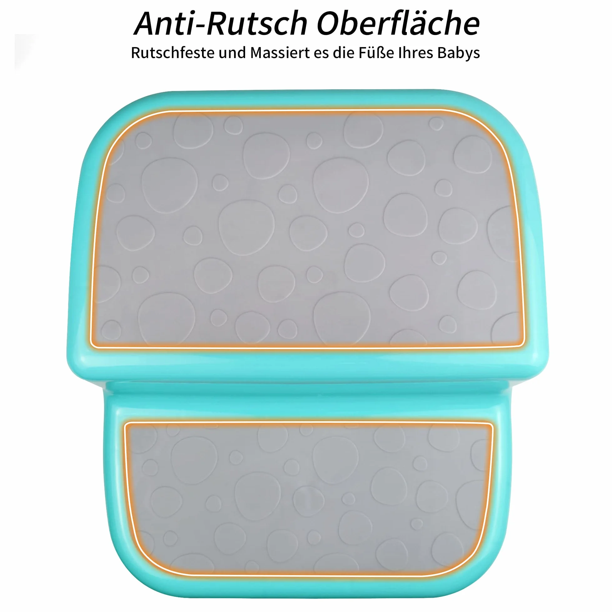 taburete para niños, Antideslizante (Verde)