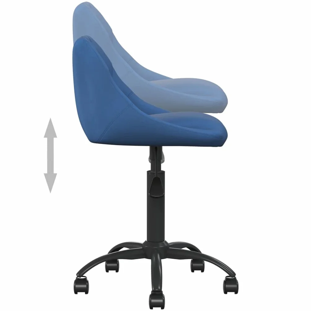 Silla de Comedor Ajustable con Mecanismo de Gas y Ruedas 360°, Tapizado en Terciopelo Suave y Estructura de Acero para Oficina en Casa y Sala de Estar, Soporta