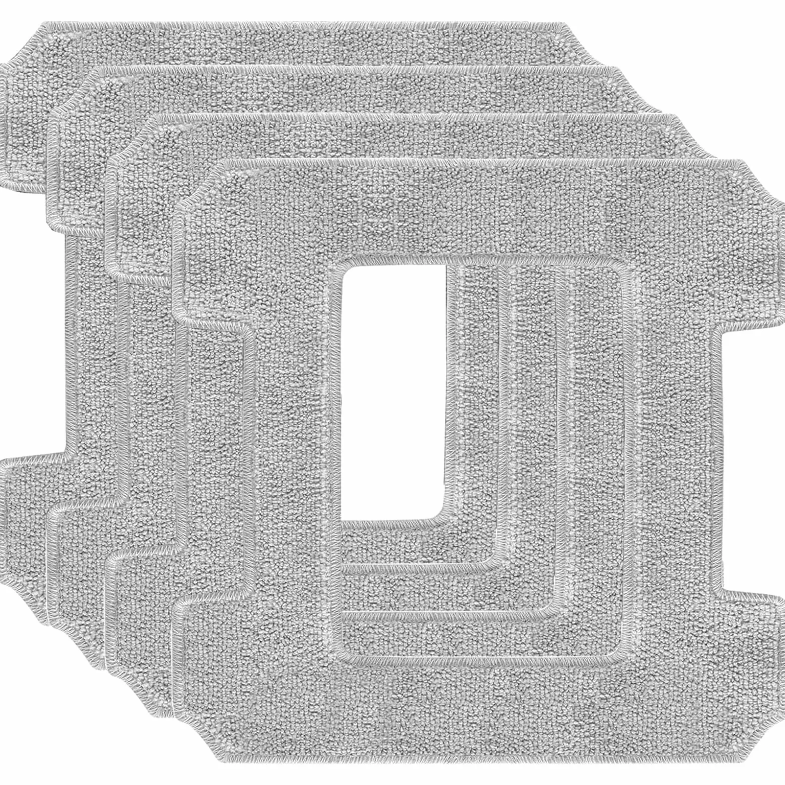 SEEING.U 4 Piezas W2 Paño de Limpieza Kit, W2 Robots Limpiacristales Almohadillas de Limpieza, para Limpio Ventana