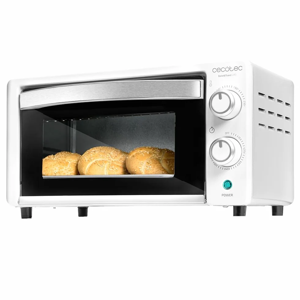 Cecotec Horno de sobremesa Bake&Toast 1090 White, 10 L, 1000 W, Temporizador 60min, 230ºC
