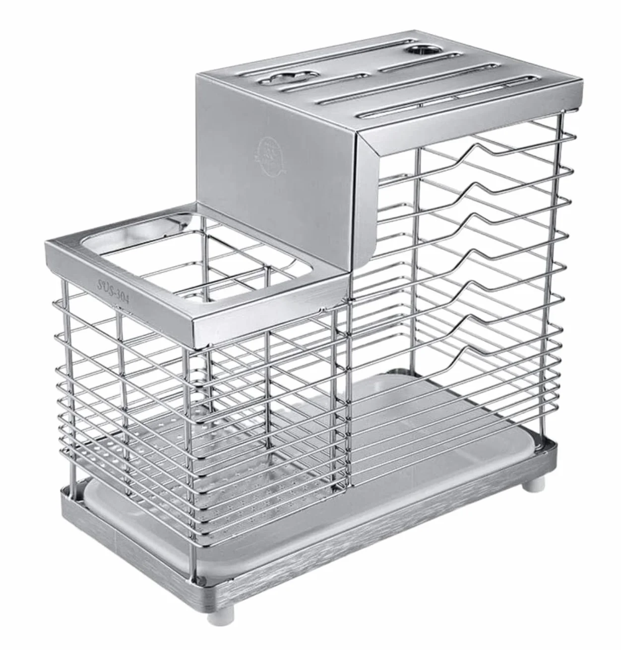 Bloque Cuchillos Cocina Soporte para Cuchillos De Ventilación Hueca, Soporte Universal De Acero Inoxidable para Palillos, Bloque para Cuchillos De Cocina