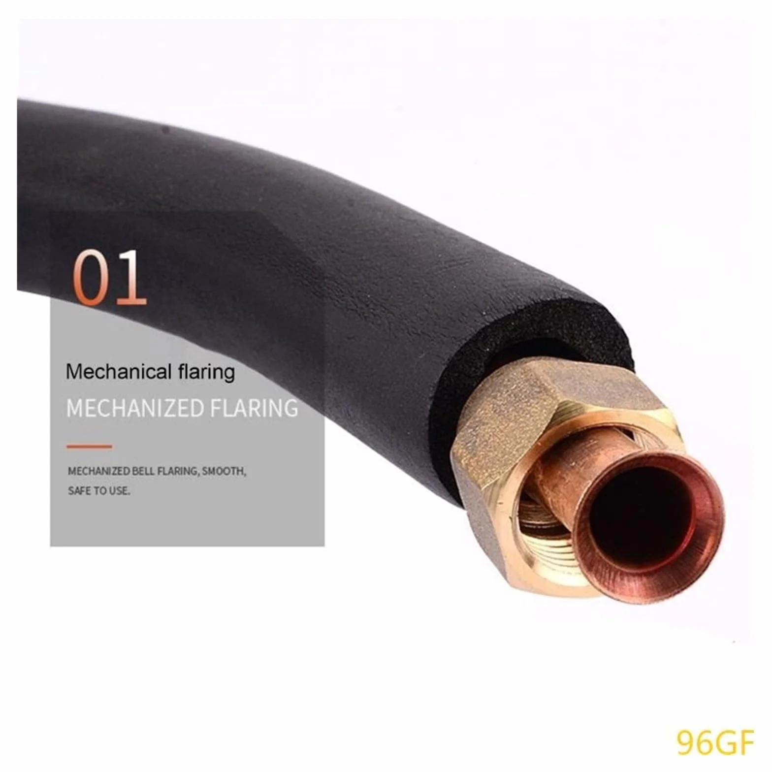 Tubo De Conexión De Aire Acondicionado Engrosado 96GF, Tubo De Cobre Extendido for Aire Acondicionado(3 M)