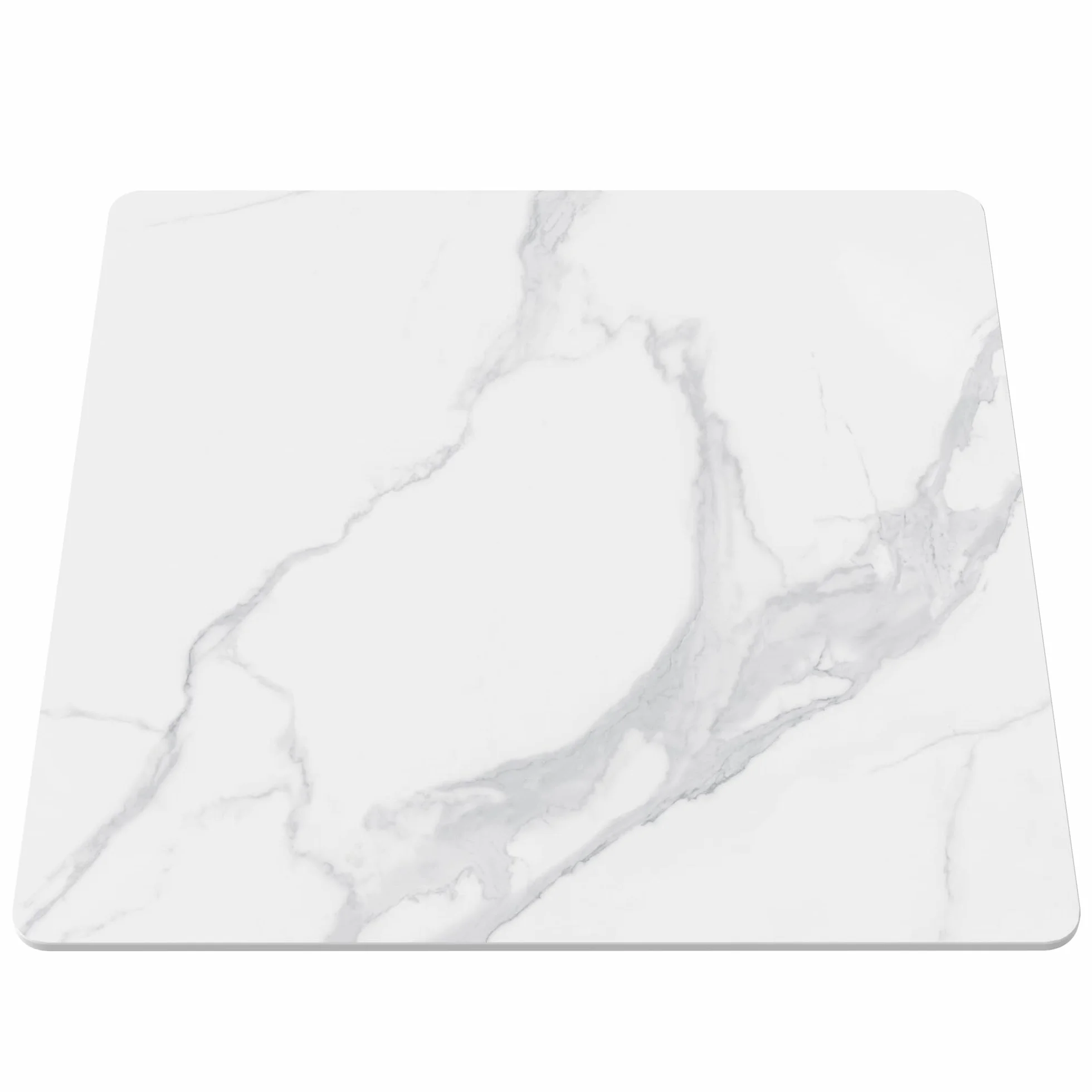 ZL ZELing Mesa cuadrada de piedra sinterizada de 80 cm, mesa de repuesto para interiores y exteriores, resistente al calor y a los arañazos, impermeable, de cerámica, escritorio, patio, balcón, bistró