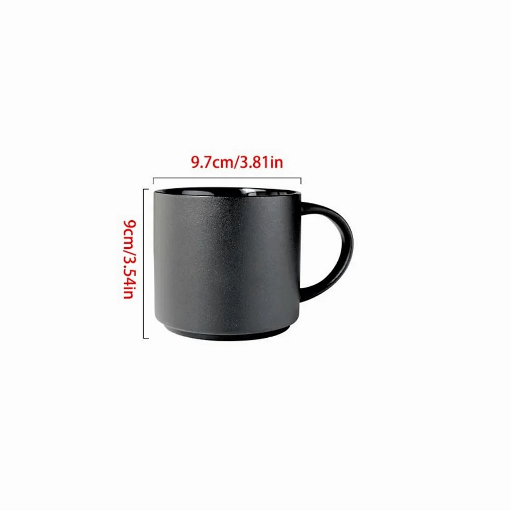 ENGENDER Tazas Cafe Taza De Cerámica Simple, Taza De Café De Oficina, Taza De Té Retro, Taza De Agua De Gran Capacidad Mug Cups(B)