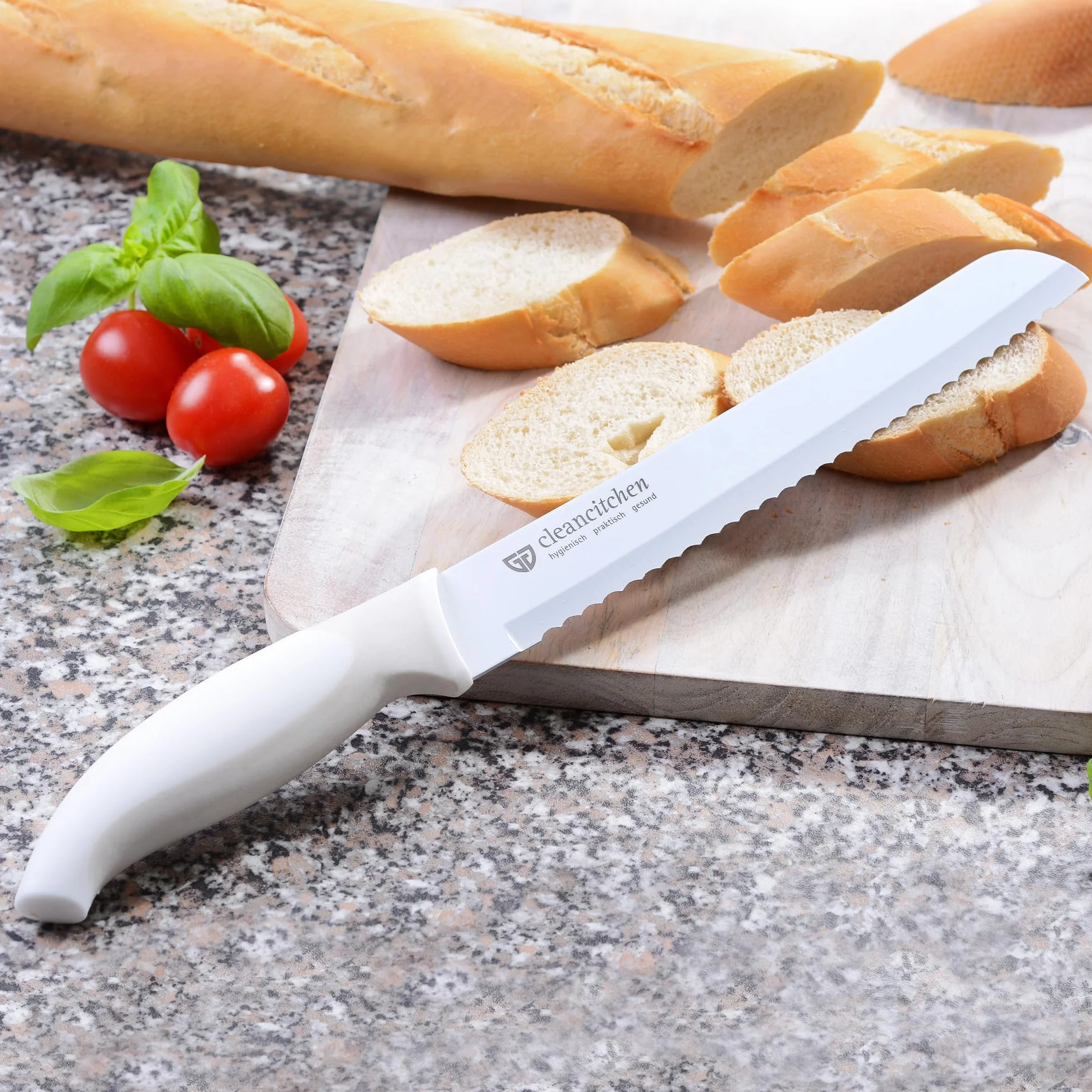 GRÄWE Cleancitchen - Cuchillo de pan (hoja de 20 cm)