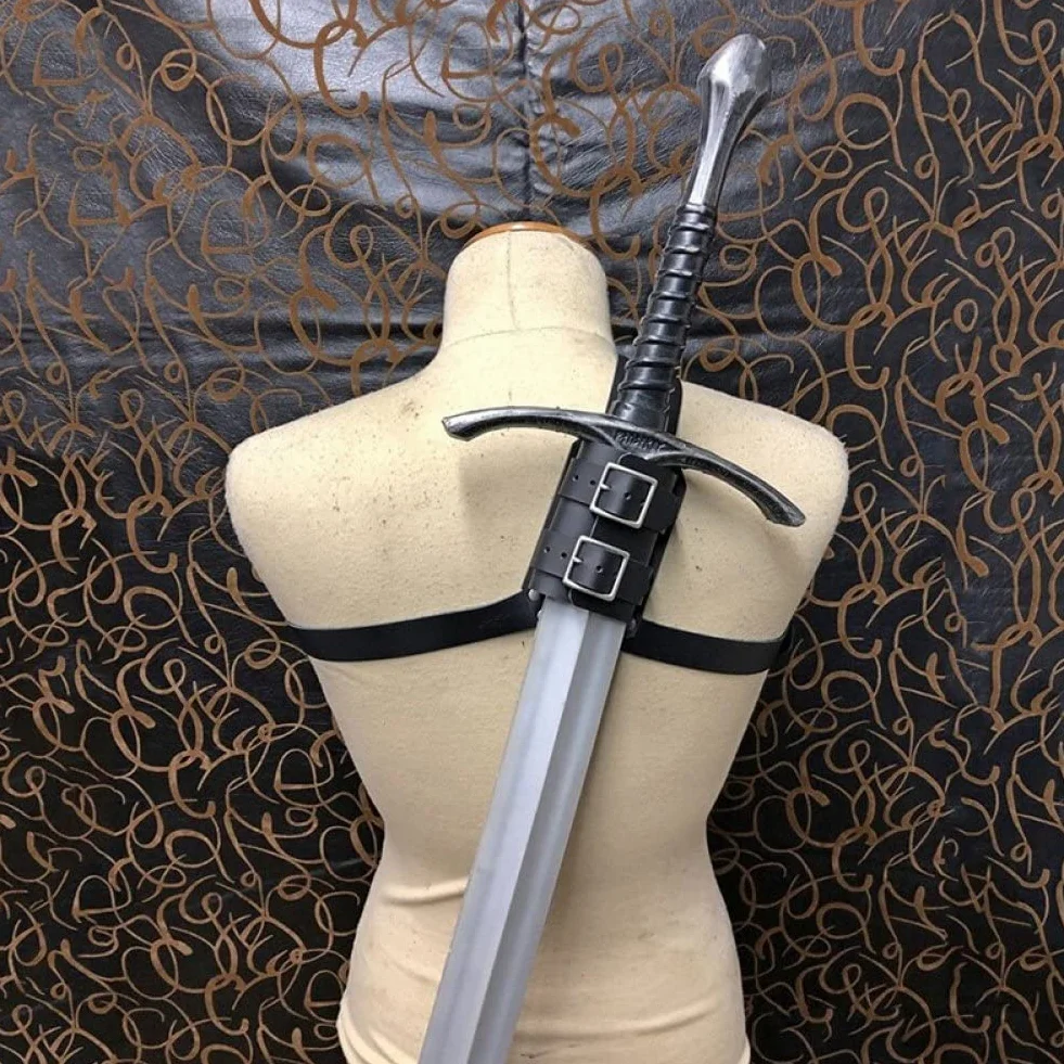 Funda para Espalda de Espada Medieval Ajustable, Cinturón de Cosplay Vikingo
