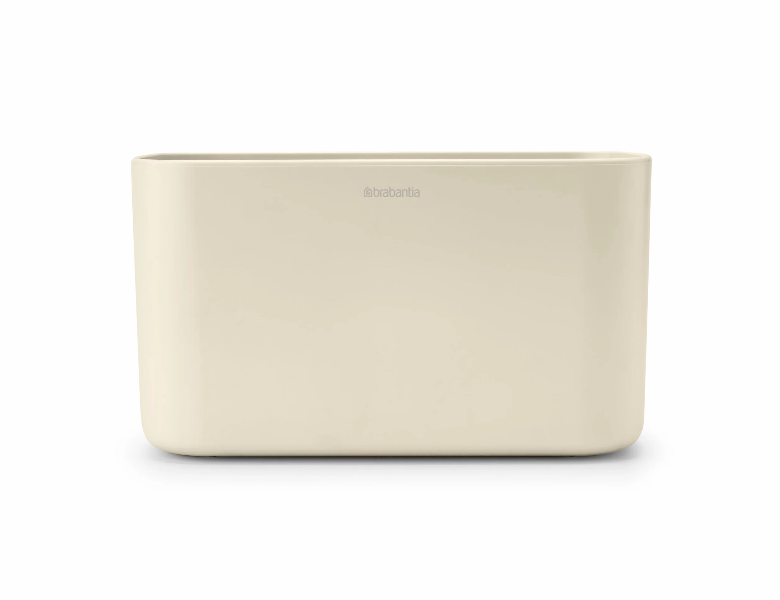 Brabantia - ReNew Organizador para el Baño - Organizador para el Lavabo - Apto como Portacepillos de Dientes - No Raya - Fácil de Limpiar - Resistente a la Corrosión - Soft Beige - 19,7 x 9,8 x 11 cm