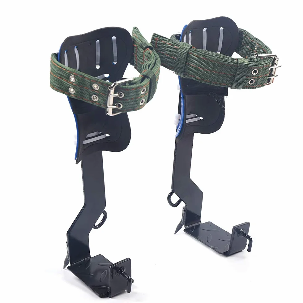 Juego de equipos de escalada de árboles, clavos de escalada de árboles de 100 kg, herramientas de escalada con cinturones de seguridad y cuerdas, para protección contra caídas, cuidado de