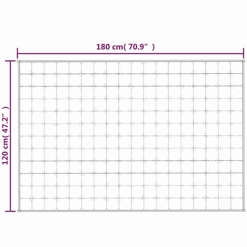 INLIFE Manta ponderada gris 120 x 180 cm 5 kg tejido casa y jardín, ropa (5,38 kg)
