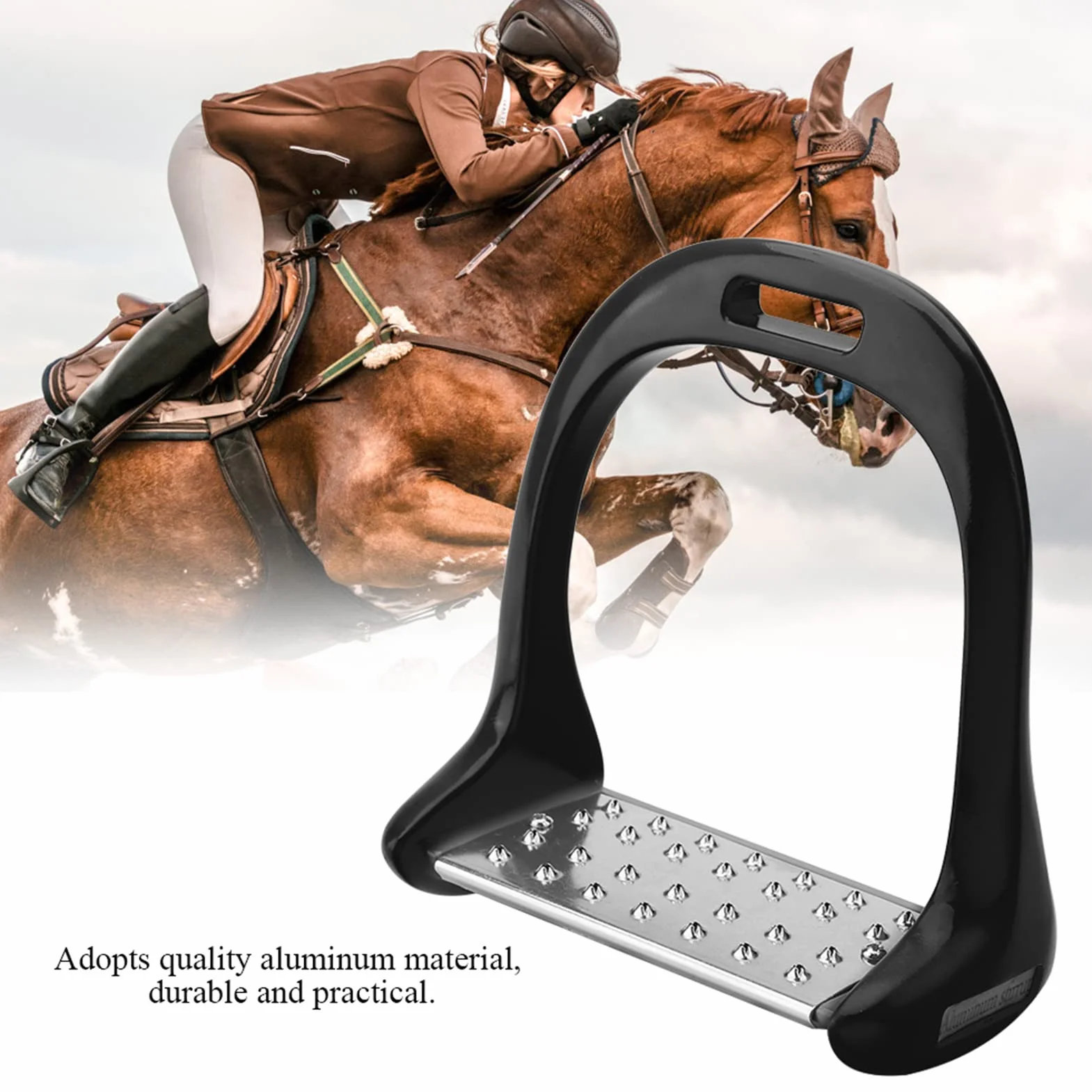 Estribos de Seguridad para Caballos de Aluminio Antideslizantes Acabado Elegante