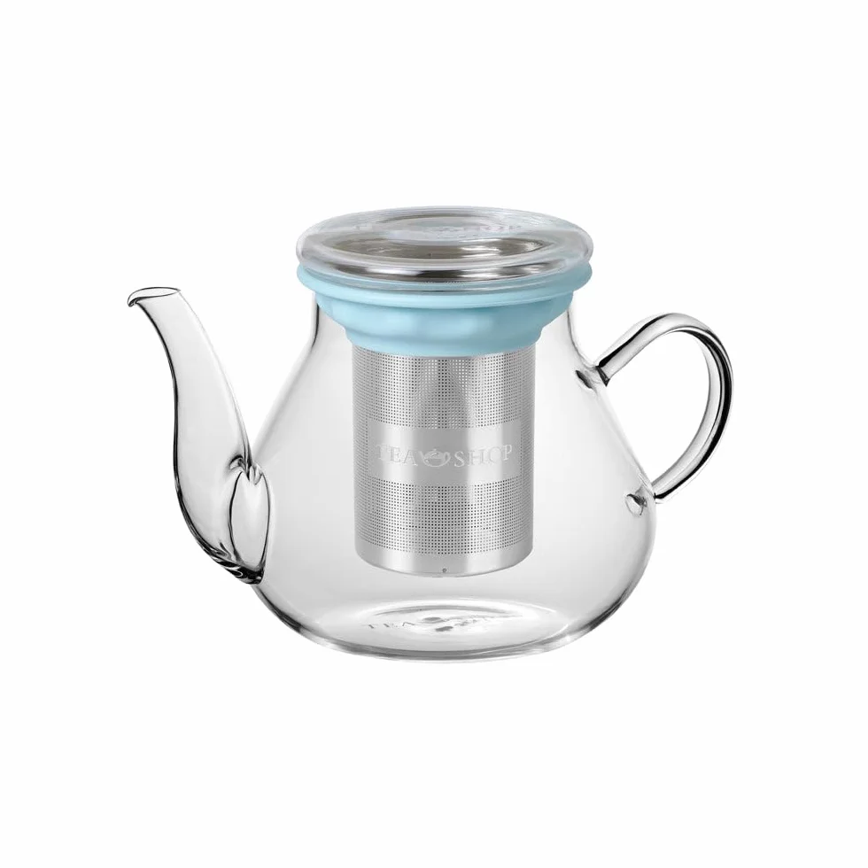 TEA SHOP - Tetera All in One Arabia 0,6L - De porcelana con infusor - Filtro de acero inoxidable - Accesorios para té o infusiones