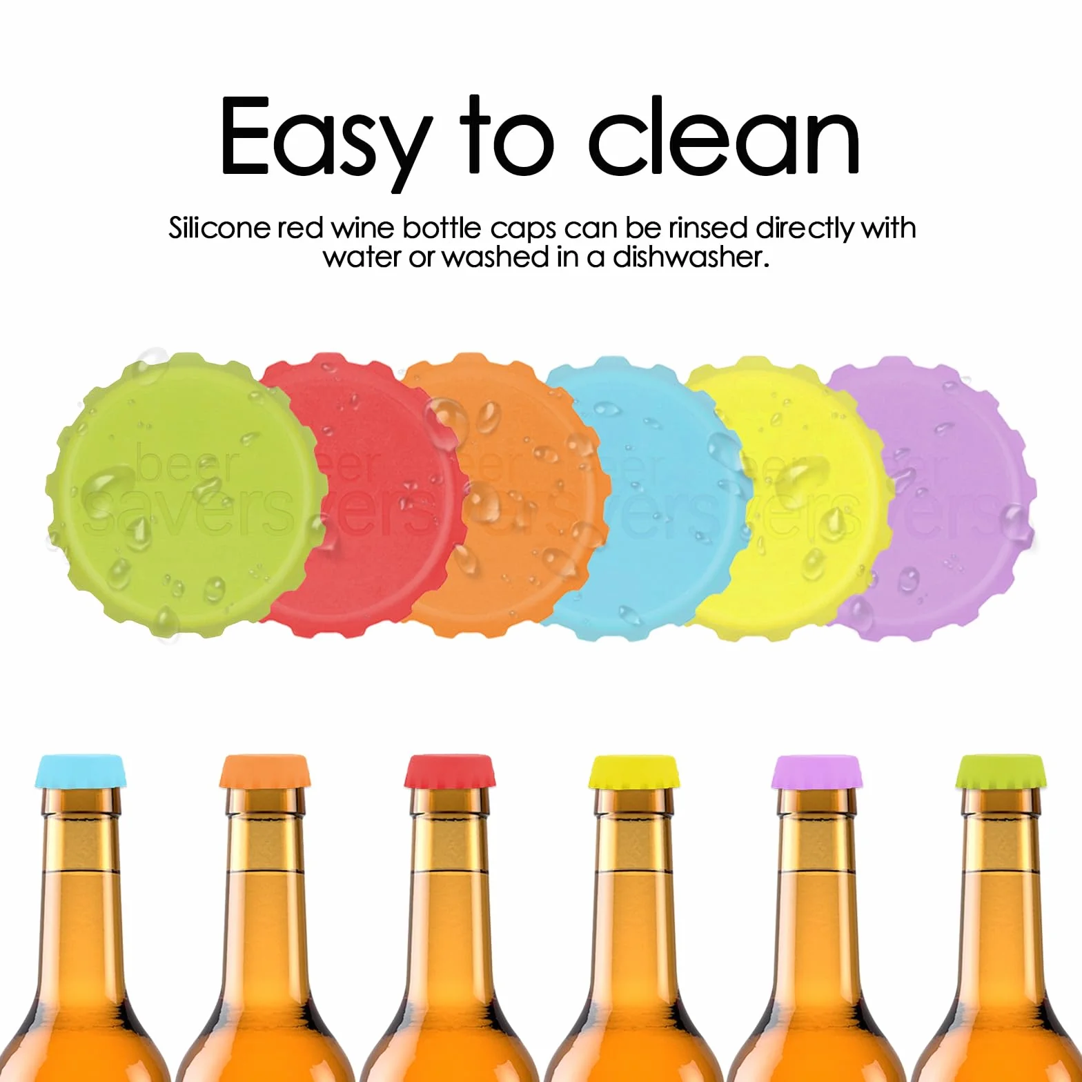 12 Tapones Creativos para Botellas de Cerveza, Tapones de Silicona Reutilizables, Ajuste Perfecto, Sello Multicolor, Tapones Únicos para Fiestas, Bares o Coleccionistas