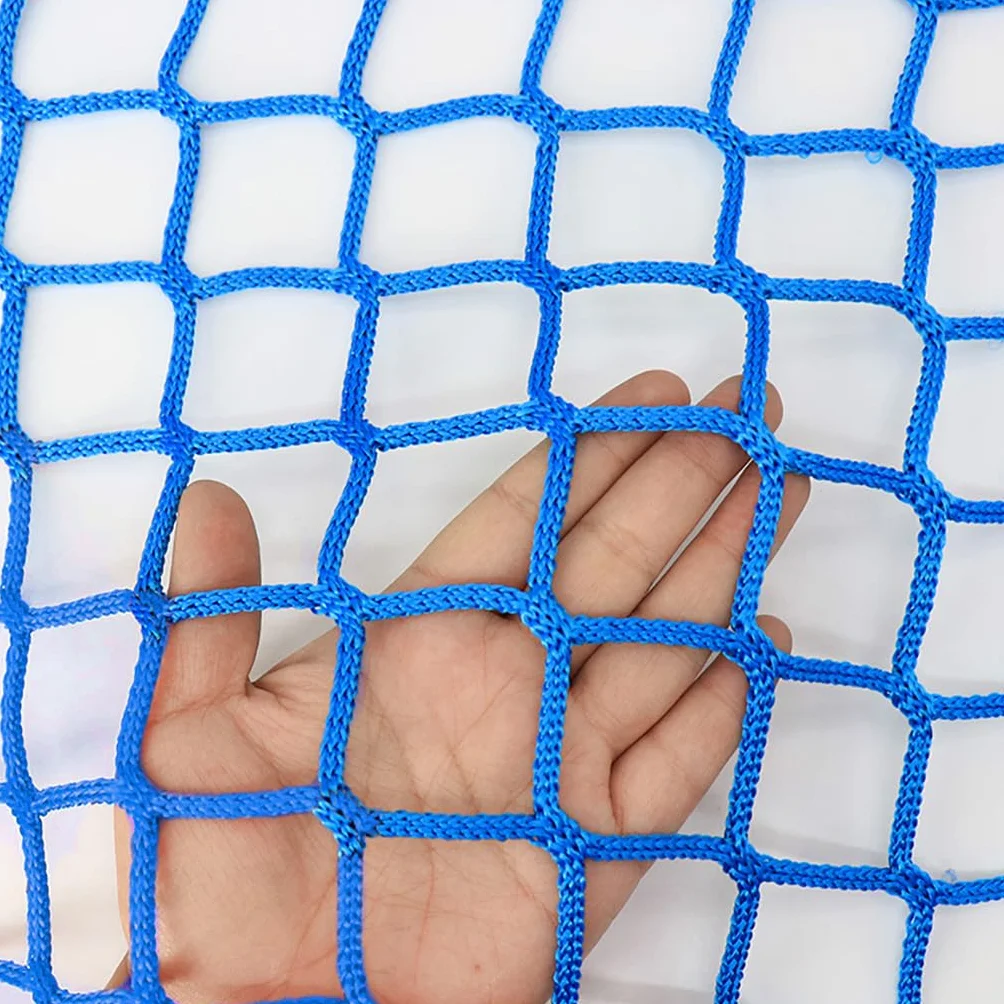 Red de Poliéster Azul Sin Nudos 3M×5M para Deportes Protección Contra Caídas Escalada Fútbol