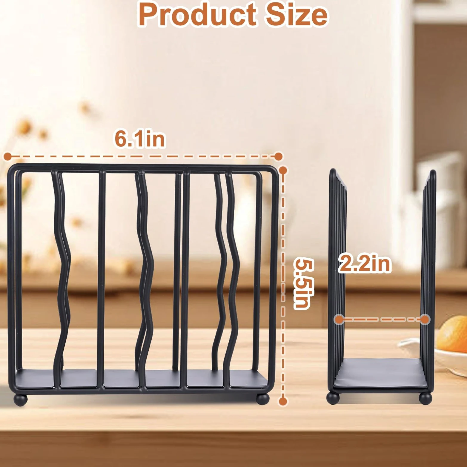 Servilletero de pie de acero inoxidable negro para mesa, servilleteros de metal de cocina para servilletas de papel, duradero y elegante