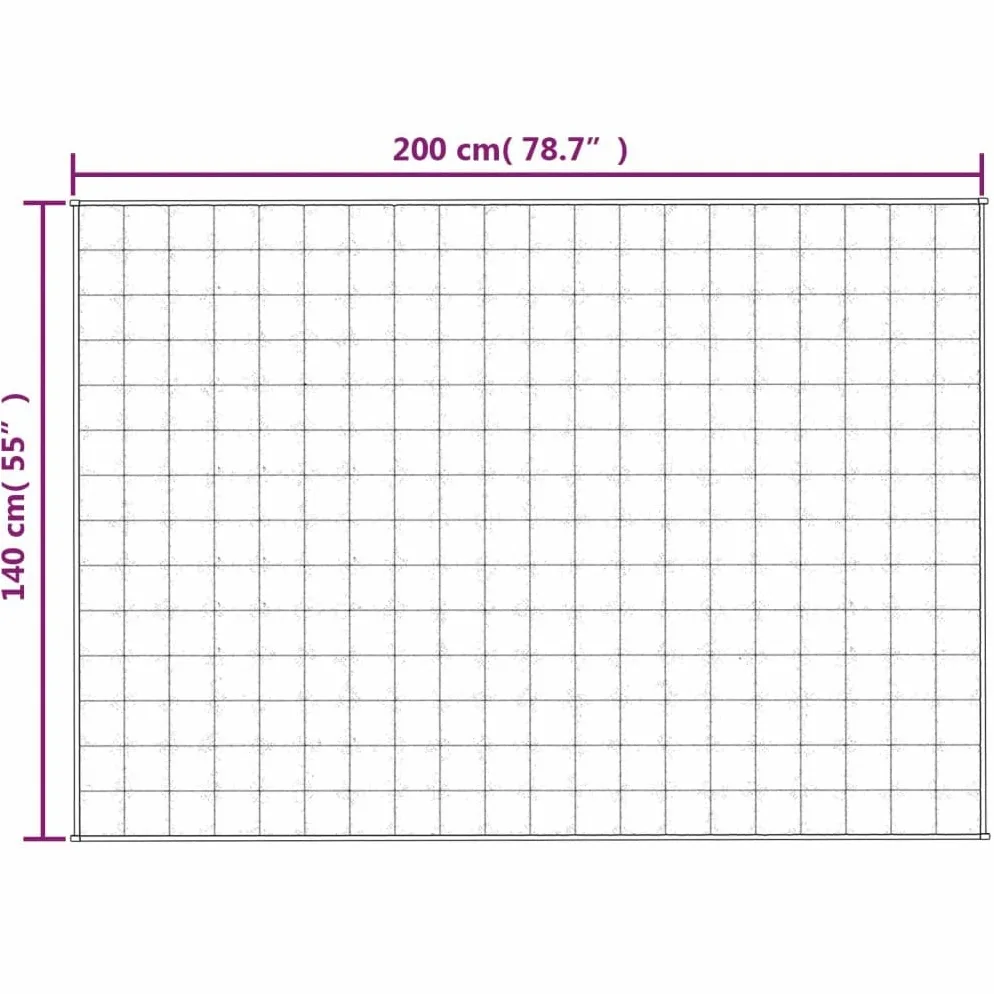 INLIFE Manta ponderada azul 140 x 200 cm 6 kg tejido casa y jardín, ropa (6,38 kg)