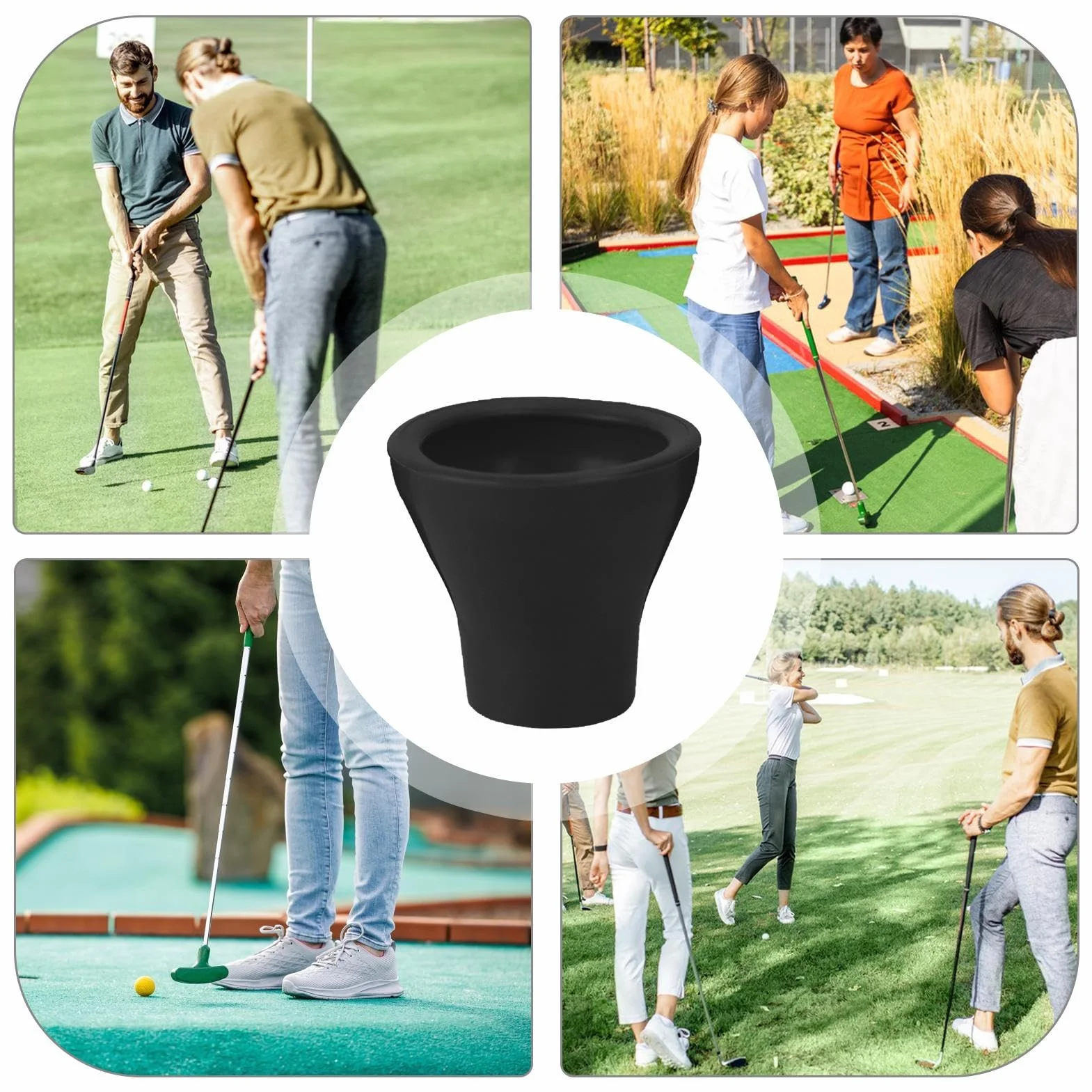 Golf Ball Retriever - Herramienta De Recogida De Bolas De Golf | Copa De Succión Grabber Para Putter Agarre | Sphere Sphere De La Multipropósito | Ligero De Baile De Golf De Golf, Receptor De