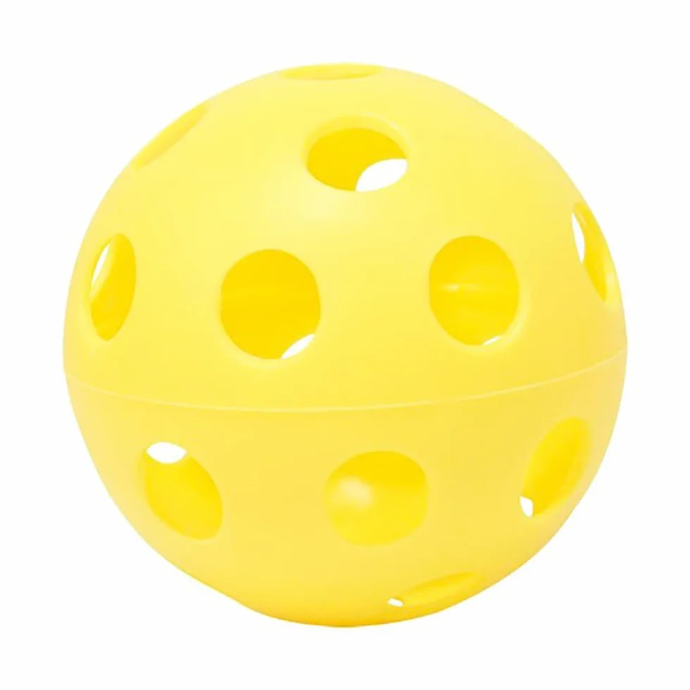 LOTE 5 PELOTAS HOCKEY FLOORBALL CON AGUJEROS 100 mm