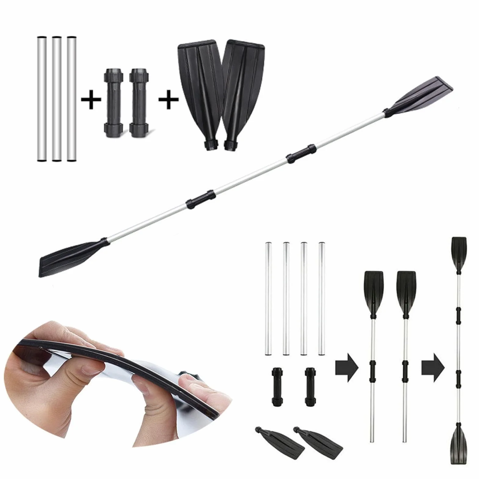 Remo de Kayak Aluminio Ajustable Portátil